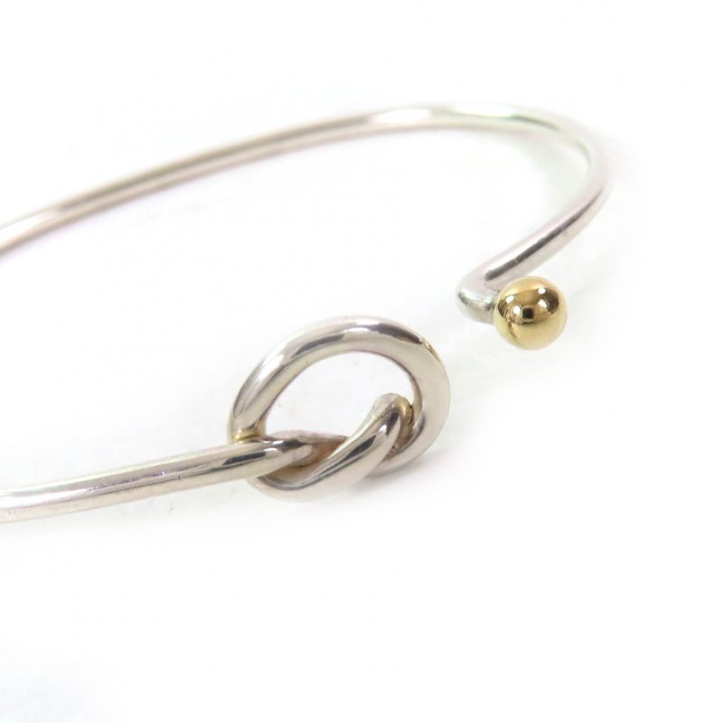 Tiffany & Co Love Knot Combination Bracelet Sv925 750 Bangle Accessory Silver