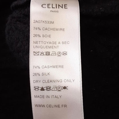 Celine Long Sleeved Sweater Size S Women - Black Cashmere/silk