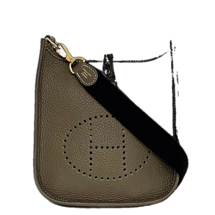 Hermes Shoulder Bag Evelyne TPM Beige Etoupe Mini