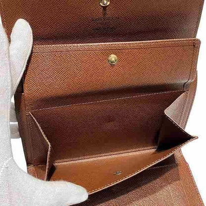 Louis Vuitton Monogram Porte Trésor Etui Papier M61202 Trifold Wallet Unisex