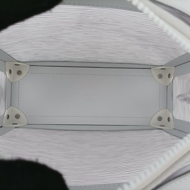 Louis Vuitton Soft Trunk Transparent X White Epi Plat Jouge M55602 Du3199