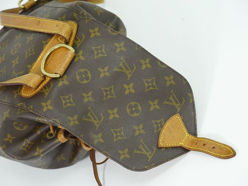 Authentic Louis Vuitton LV Montsouris MM Backpack Sac Backpack Monogram Brown