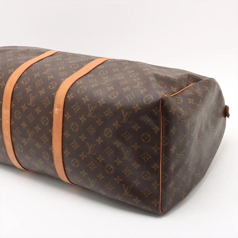 Louis Vuitton Monogram Keepall 60 M41422 Leather Boston Bag Business Travel