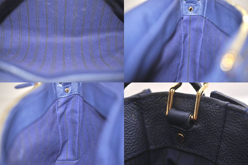 Louis Vuitton Monogram Empreinte Fascinante Shoulder Bag M94225 Navy 3399n