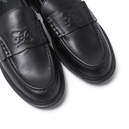 Fendi Loafers Size 40 Double F Zucca Logo Leather Shoes 20251027