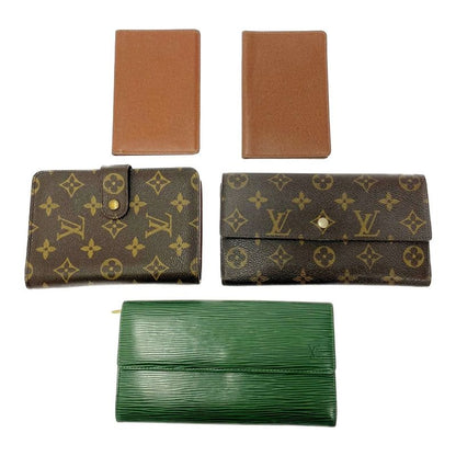 Louis Vuitton Monogram PVC Wallet 5-Piece Set Brown 395731 Long Wallet