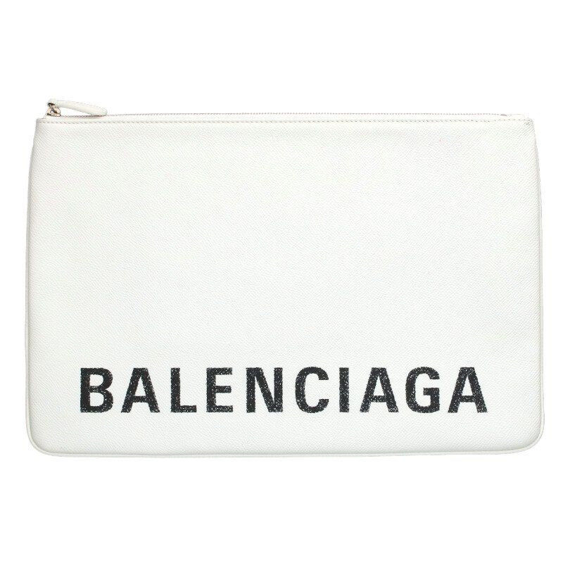 Balenciaga 575215 Leather Logo Clutch Bag Men's