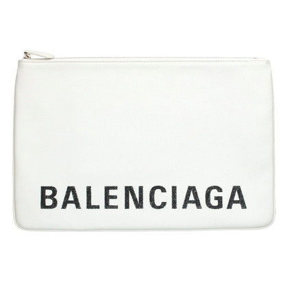 Balenciaga 575215 Leather Logo Clutch Bag Men's