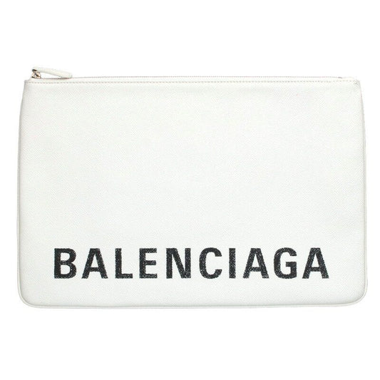 Balenciaga 575215 Leather Logo Clutch Bag Men's