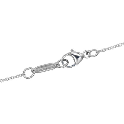 Tiffany & Co Ribbon Box Lock Silver 925 Ladies 15.6g Necklace