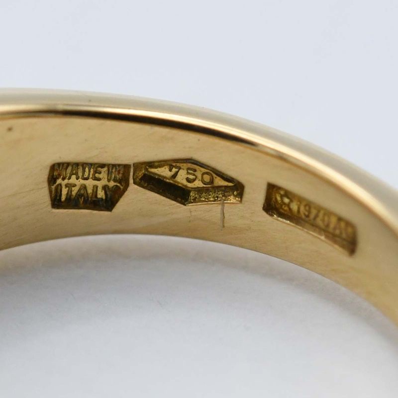 Bvlgari Bulgari Tronchetto Charm 750 18K Approx 3.2 G Onyx Gold Accessories K43