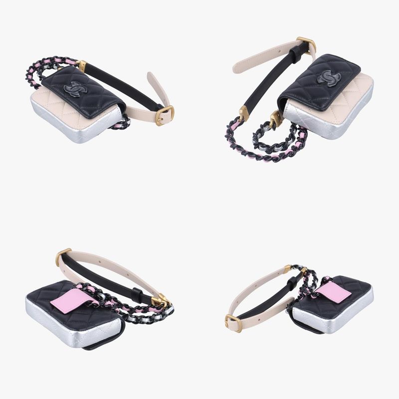 CHANEL  Bicolor Matelasse Multicolor Lambskin Ap3249 L7n77tk2