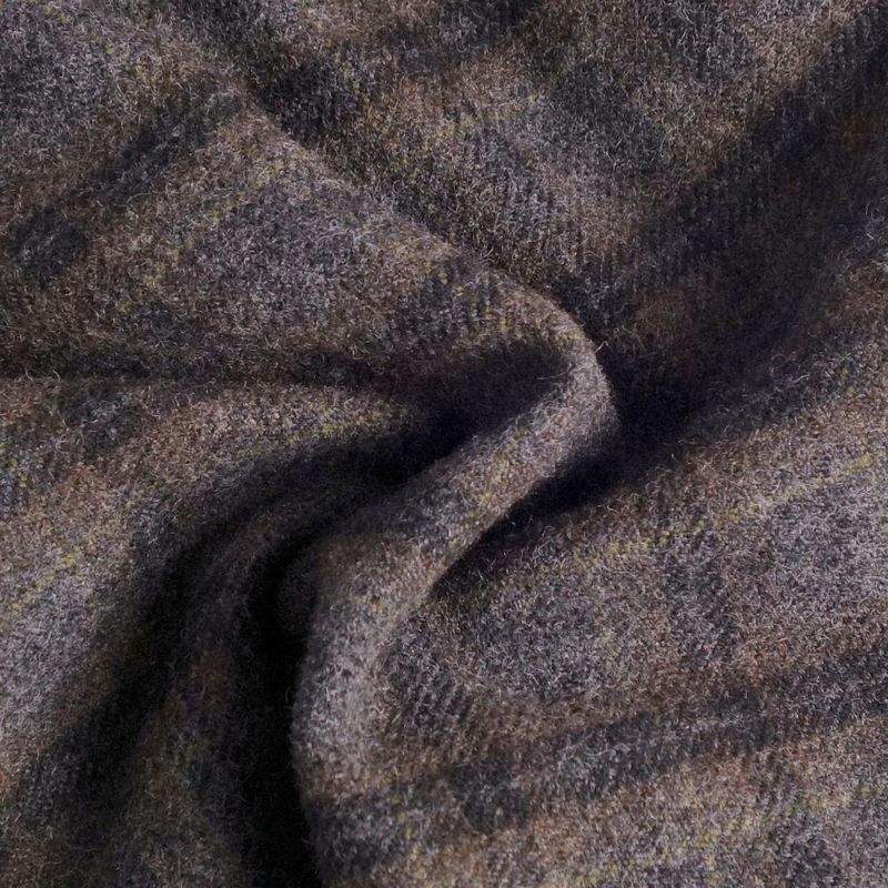 Celine Long Coat Double Breasted Check Wool