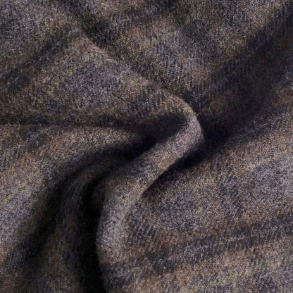 Celine Long Coat Double Breasted Check Wool