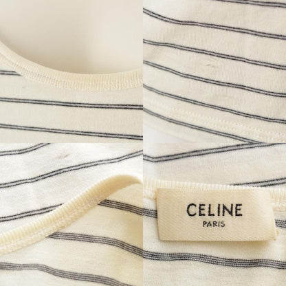 Celine Triomphe Striped Tank Top 2x393680i Ivory L