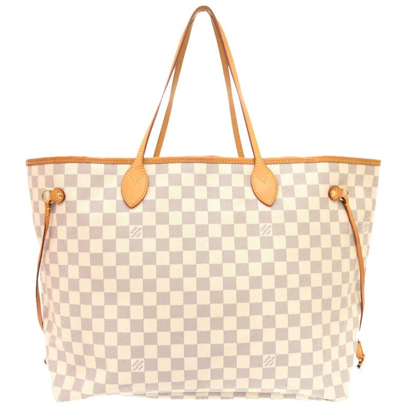 Louis Vuitton Neverfull GM Damier Azure N41360 Tote Bag With Pouch LV 0289