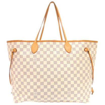 Louis Vuitton Neverfull GM Damier Azure N41360 Tote Bag With Pouch LV 0289