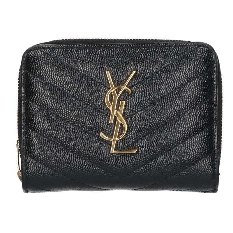 Saint Laurent Paris 403723 Cassandra Logo Compact Wallet For Women