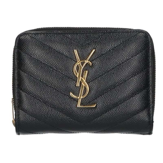 Saint Laurent Paris 403723 Cassandra Logo Compact Wallet For Women