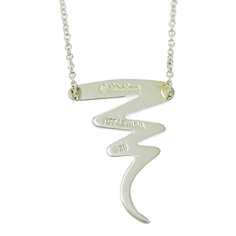 Tiffany & Co Silver Scribble Necklace 2.9g 925 Engraved 491861 Necklace