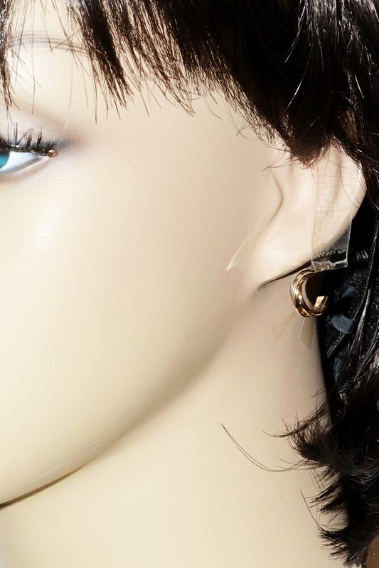 Cartier Earrings 18K Yellow Gold 18K White Gold 18K Pink Gold Trinity Earrings