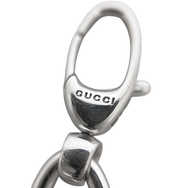 Gucci Necklace 5charm Silver Polished Excellent Condition Ag 925