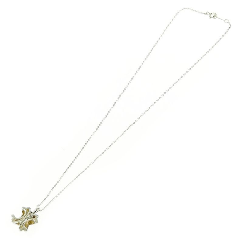 Tiffany & Co Silver Signature Cross Necklace 3.8g 925 Engraved 399054 Necklace