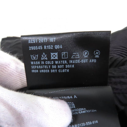 Prada 290545 Triangle Logo Zip Up Down Jacket Outerwear Black 42 Women