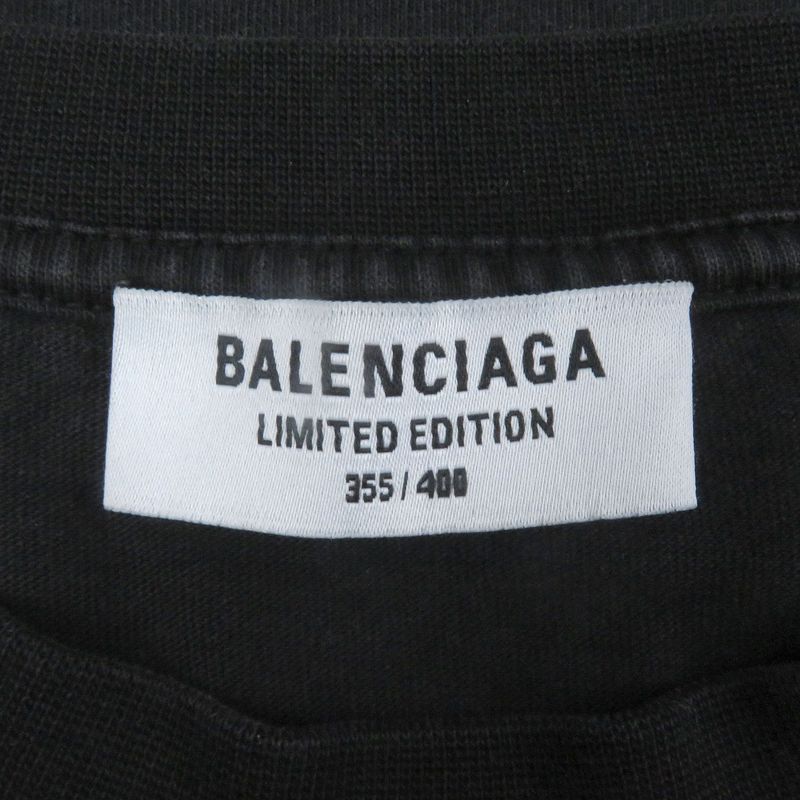 Balenciaga 22SS 641655 AYA Nakamura USED Graphic Photo Oversized Short Sleeve