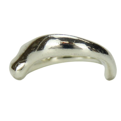 Tiffany & Co Ring - Ring Curved Wave Heart 925 Silver Approx 4.7g Silver Elsa