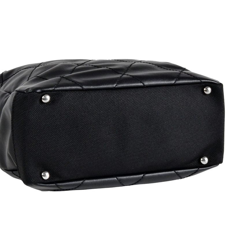 Chanel Paris Biarritz PM Tote Bag Coated Canvas Coco Mark