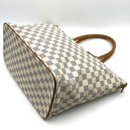 Louis Vuitton N51185 Saleya MM Tote Bag Beige Damier Azure Canvas Women Fashion