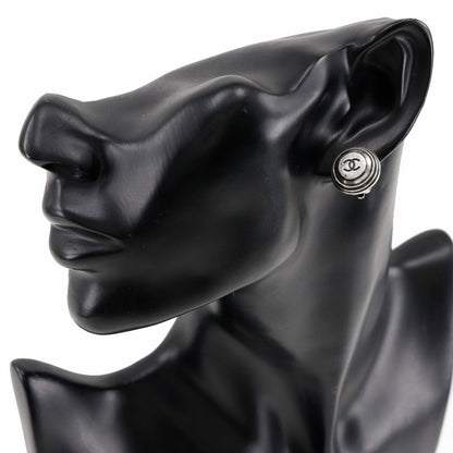 Chanel Coco Mark Metal Silver 99P Ladies 11.7g Earring