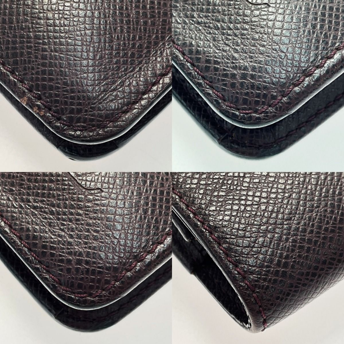 Louis Vuitton Taiga Clado M30196 Acaju Second Bag Men's Gold Hardware