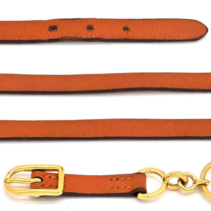 Hermes Leather Bracelet Ettelier Dubreuter Double Winding T2 Arm Circumference