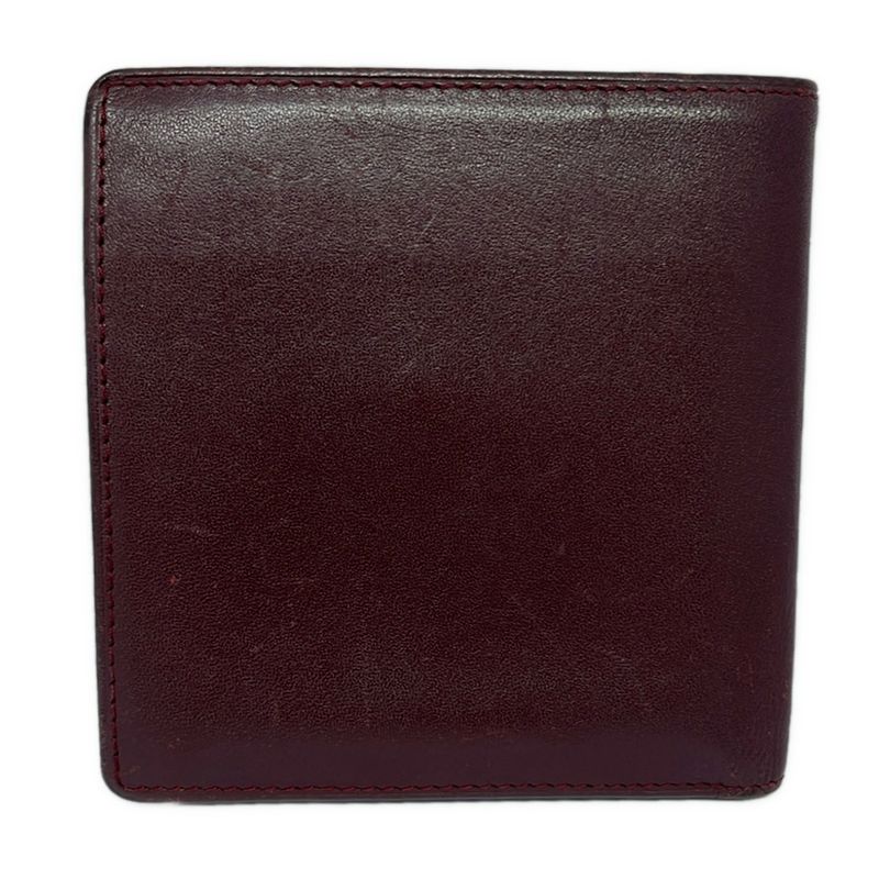 Cartier Bold And Gold Leather Wallet With Two Compartments