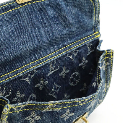 Louis Vuitton Monogram Denim Bum Bag Waist Bag Body Bag Shoulder Bag Blue Blue