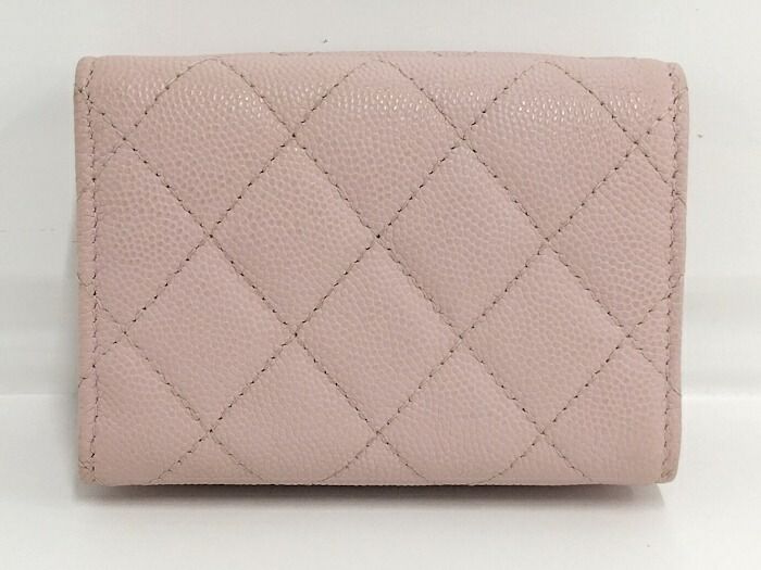 Chanel Small Wallet Ap4319 Pink Caviar