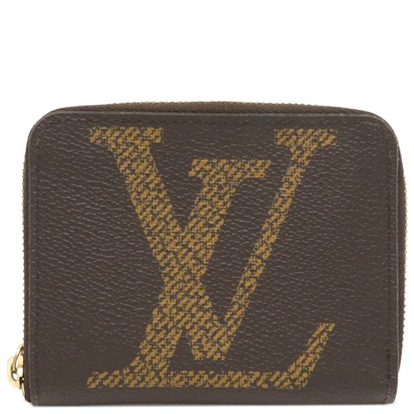 Louis Vuitton Coin Case Zippy Coin Purse Monogram Giant Canvas Monogram Gold