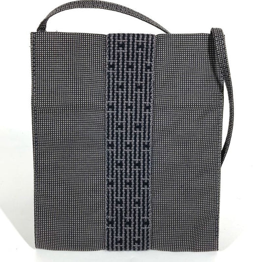 Hermes Shoulder Bag Yale Line Polyester Gray