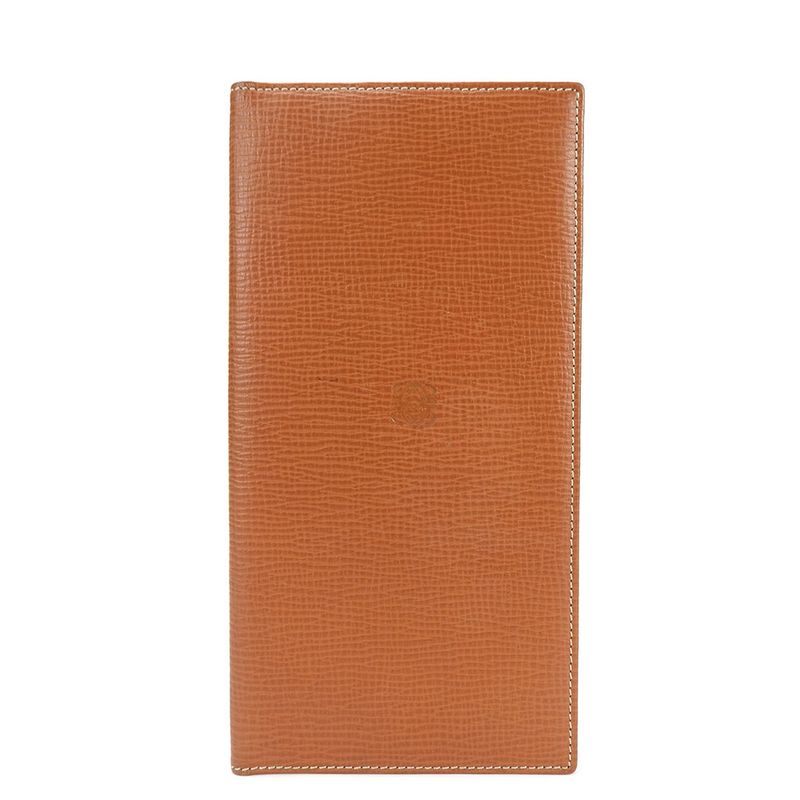Loewe Wallet Leather Brown Slim Card Case Logo Women Loewe