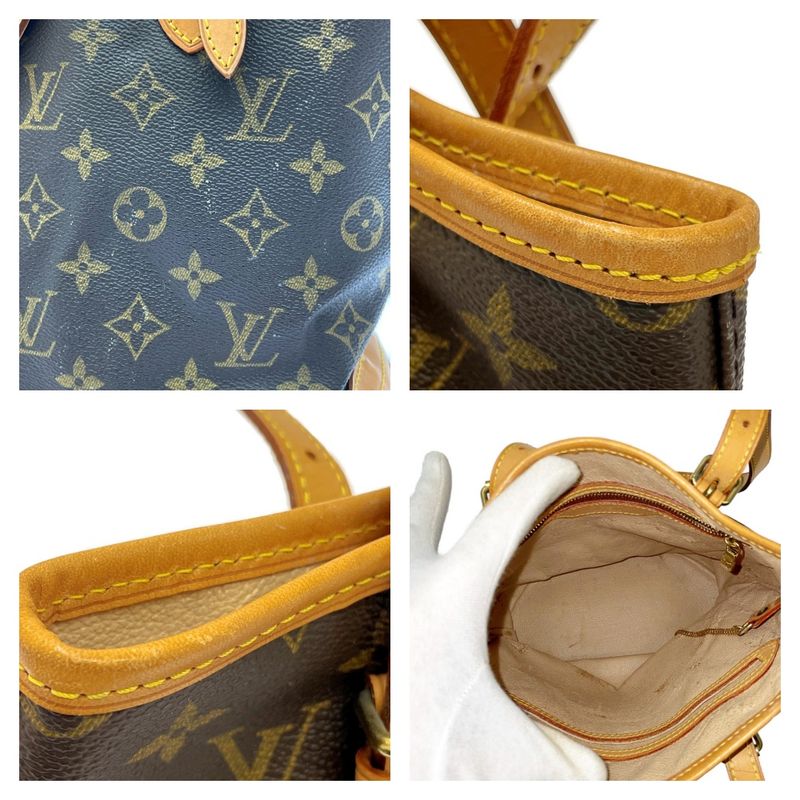 Louis Vuitton M42238 Monogram PVC Petit Bucket PM Brown 386879 Shoulder