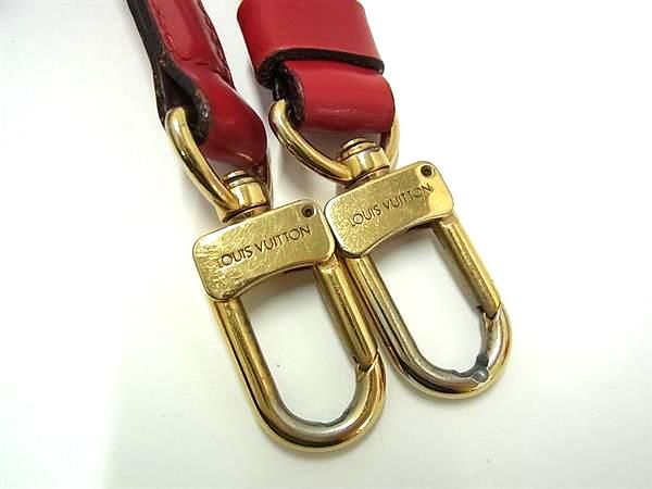 Louis Vuitton Leather Shoulder Strap For Bag Crossbody Shoulder Women Men Red