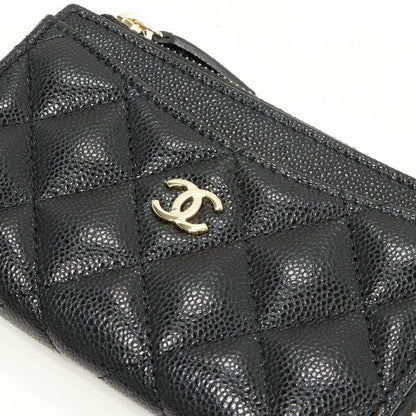 Chanel Coin Case With Card Case L-shape Zipper Fragment Case Matelasse Classic
