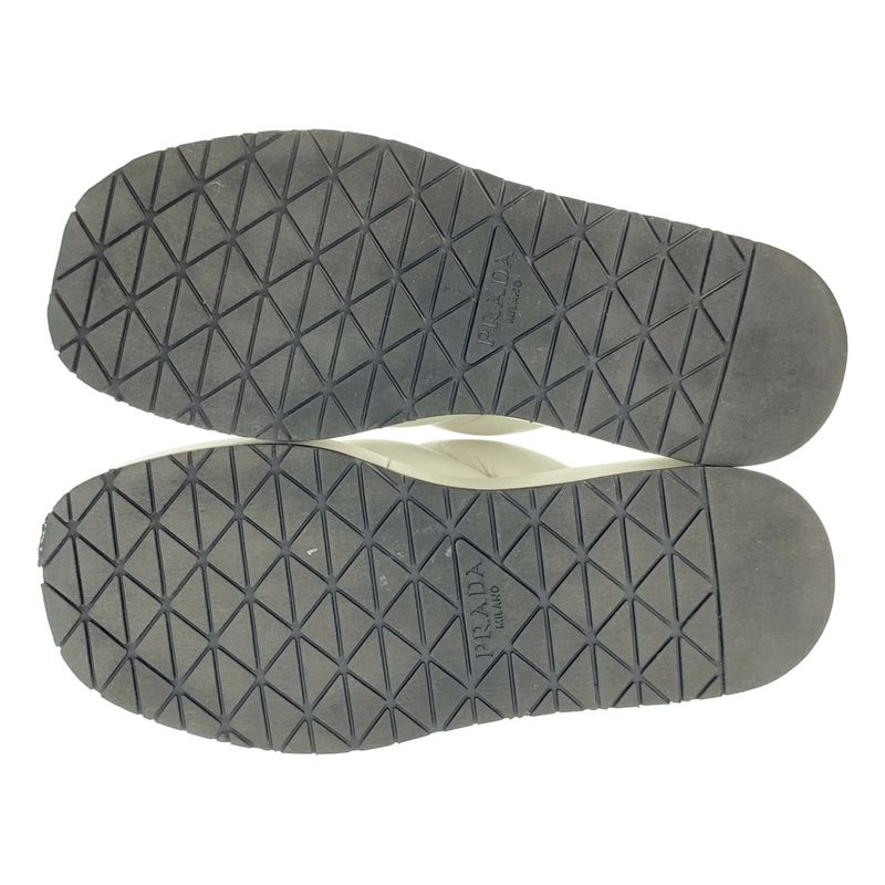 Prada Leather Platform Sandals - 36 1 2 - White - Women's