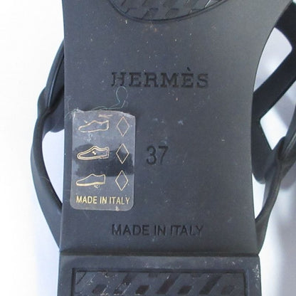 Hermes Egerie Chaine D'ancre Rubber Sandals Size 37 Equivalent to 23.5cm