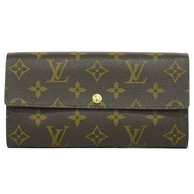 Authentic Louis Vuitton LV Old Shape Portefeuille Sarah Monogram Long Wallet