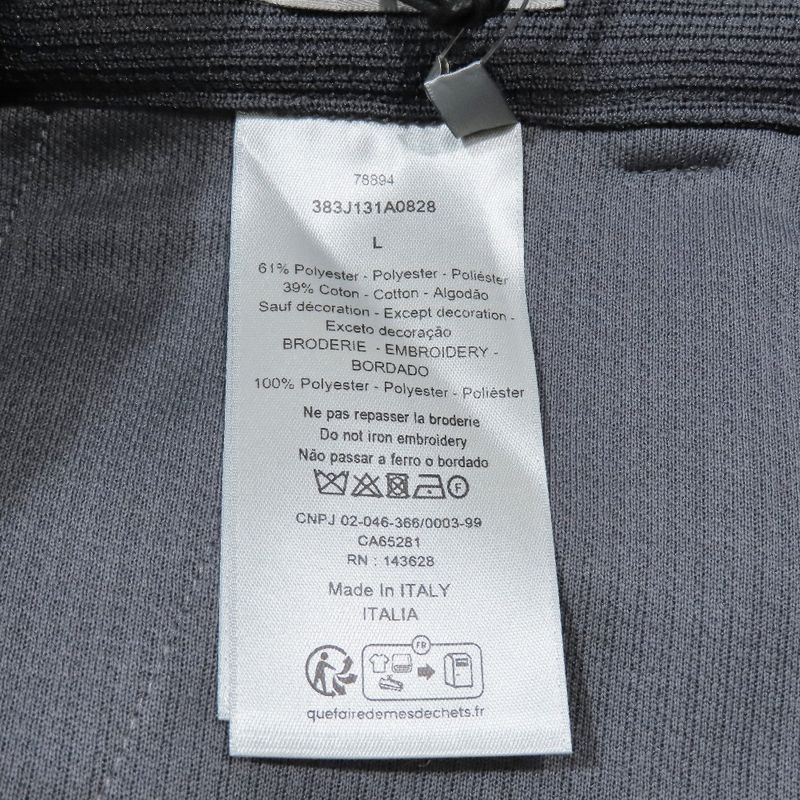 Unused 23ss Dior Micro Shorts Back Logo Embroidery 383j131a0828 Zip Fly L Gray