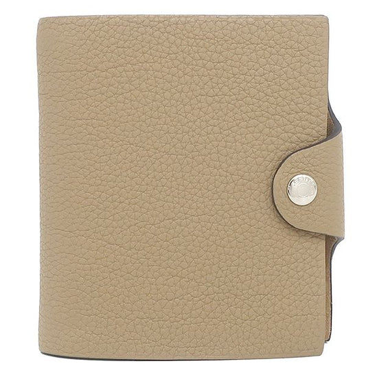 Hermes Notebook Cabas - Ulysse Mini Taurillon Clemence Beige Silver Hardware