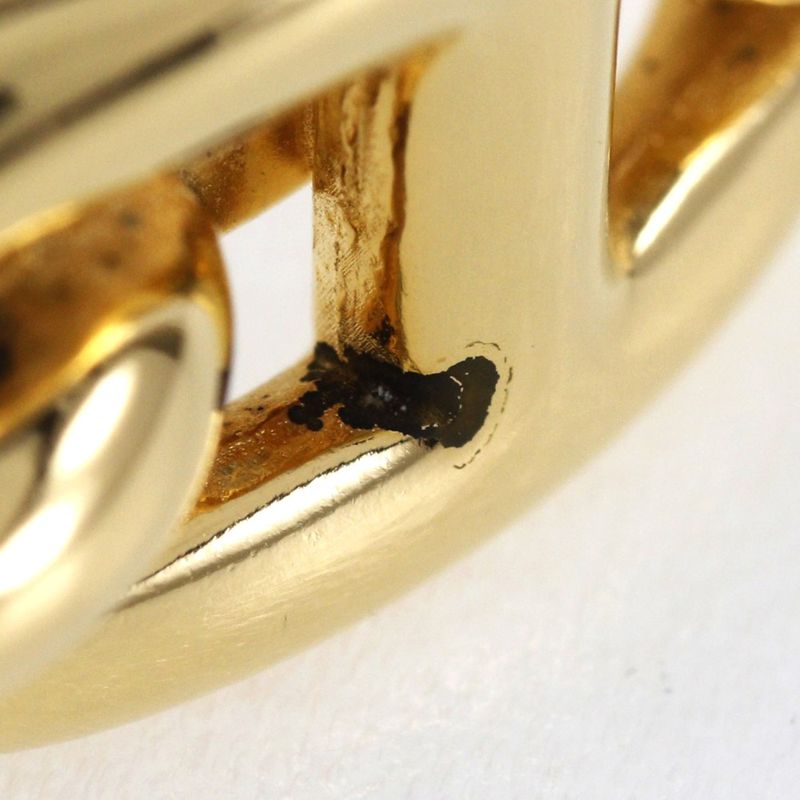 Hermes Chaine D'ancre Gold Plated Gold Ladies Scarf Ring